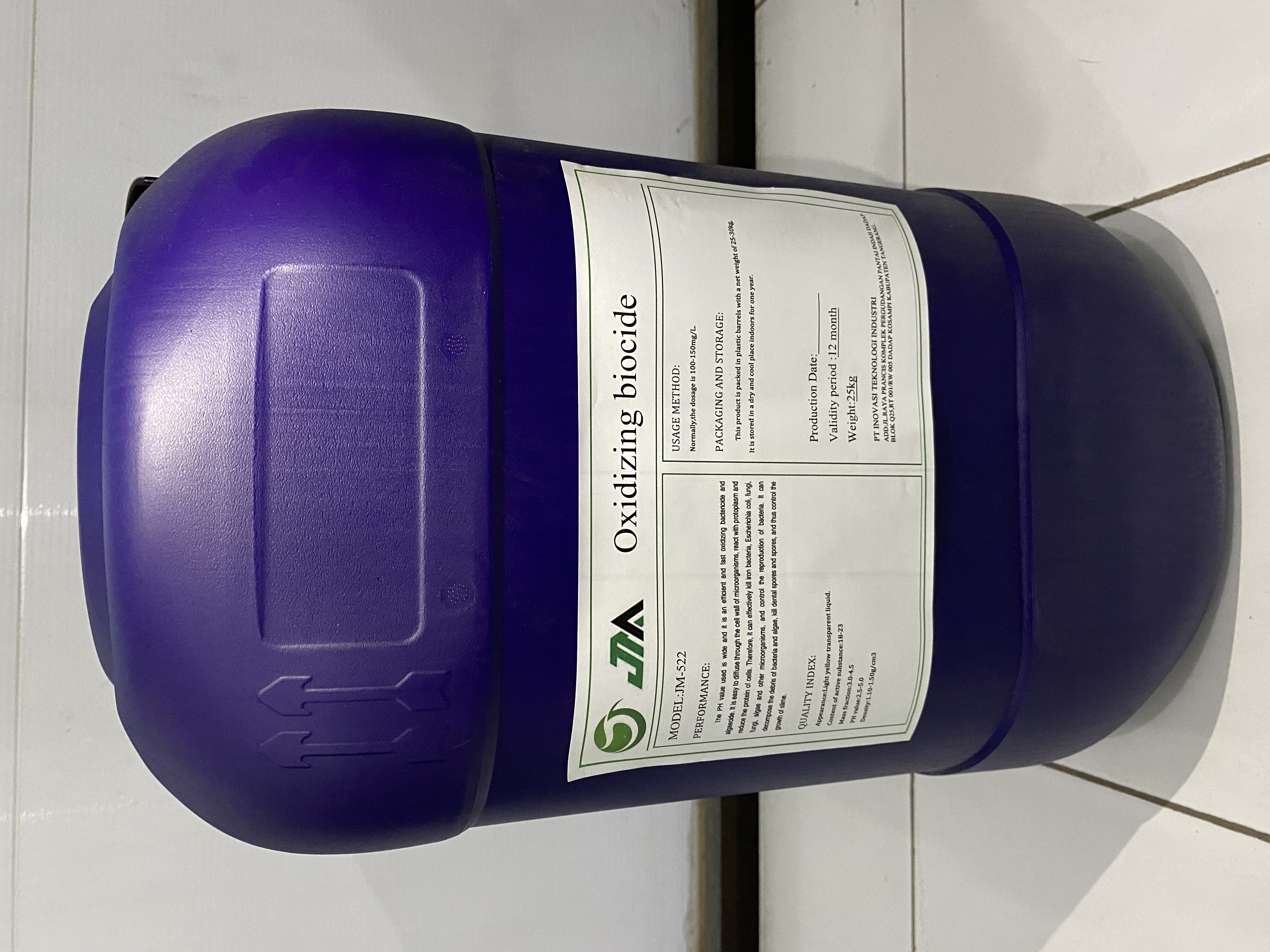 JM-522 Oxidized bactericidal and algal killing agents